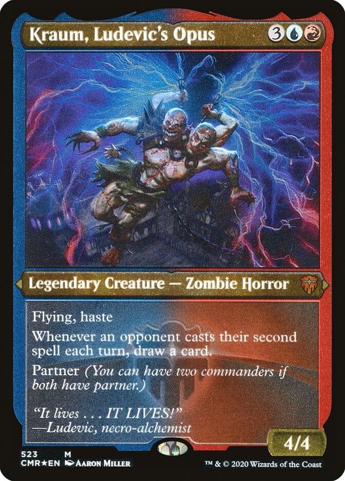 Magic: The Gathering MTG Single Kraum, Ludevic's Opus [Commander Legends Etched]