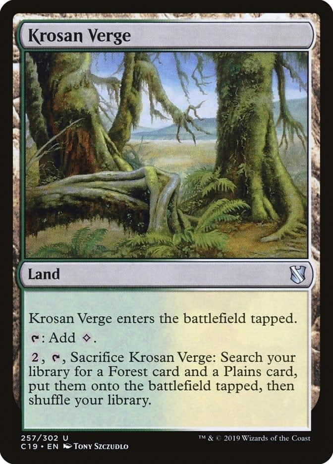 Magic: The Gathering MTG Single Krosan Verge [Commander 2019]