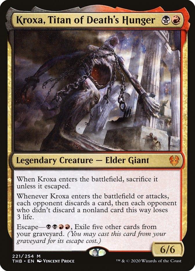 Magic: The Gathering MTG Single Kroxa, Titan of Death's Hunger [Theros Beyond Death]