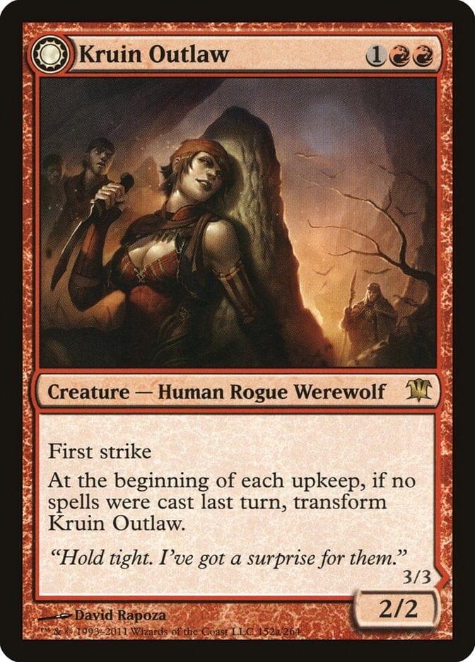 Magic: The Gathering MTG Single Kruin Outlaw // Terror of Kruin Pass [Innistrad]