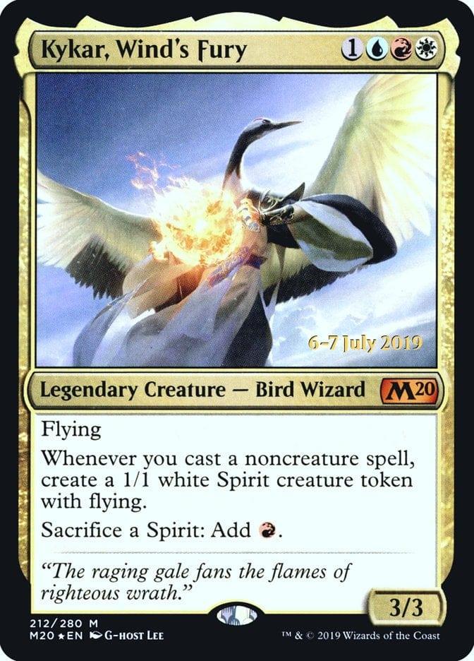 Magic: The Gathering MTG Single Kykar, Wind's Fury  [Core Set 2020 Prerelease Promos]