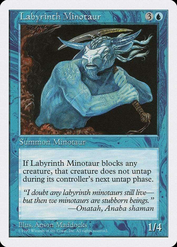 Magic: The Gathering MTG Single Labyrinth Minotaur [Fifth Edition]