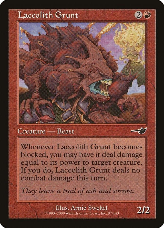 Magic: The Gathering MTG Single Laccolith Grunt [Nemesis]
