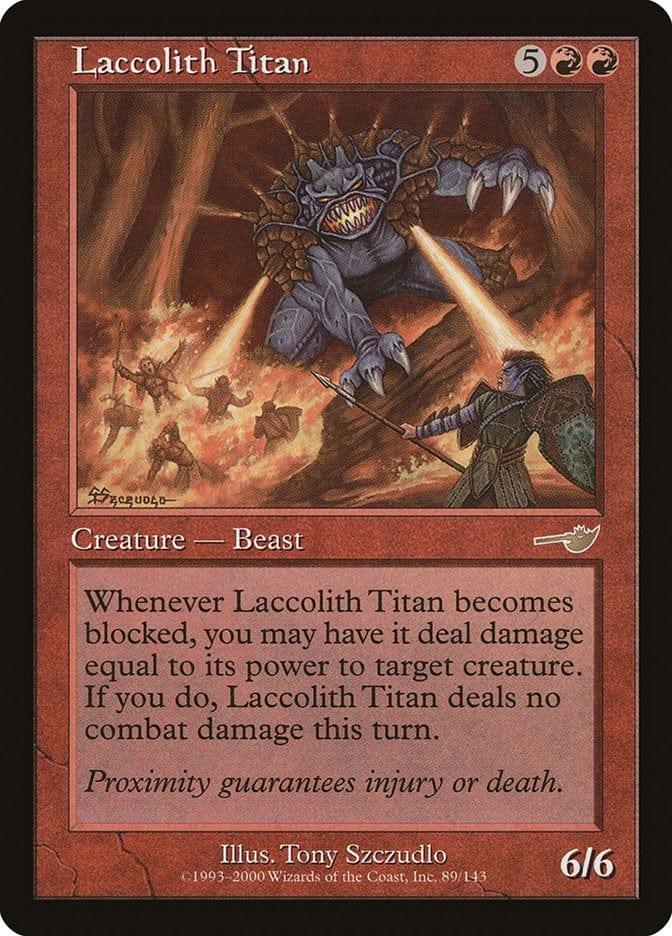 Magic: The Gathering MTG Single Laccolith Titan [Nemesis]