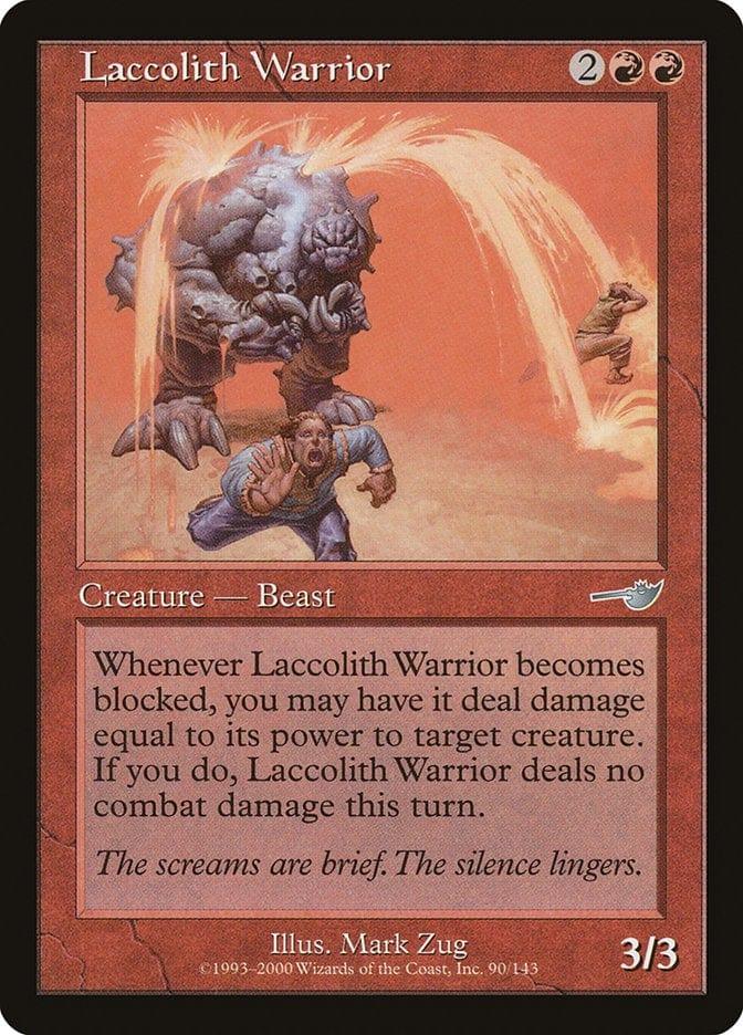 Magic: The Gathering MTG Single Laccolith Warrior [Nemesis]