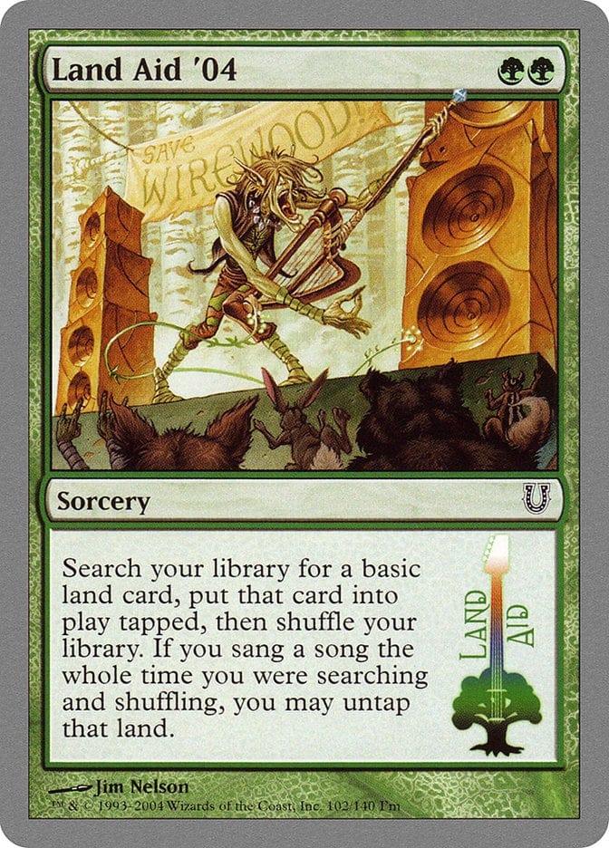 Magic: The Gathering MTG Single Land Aid '04 [Unhinged]
