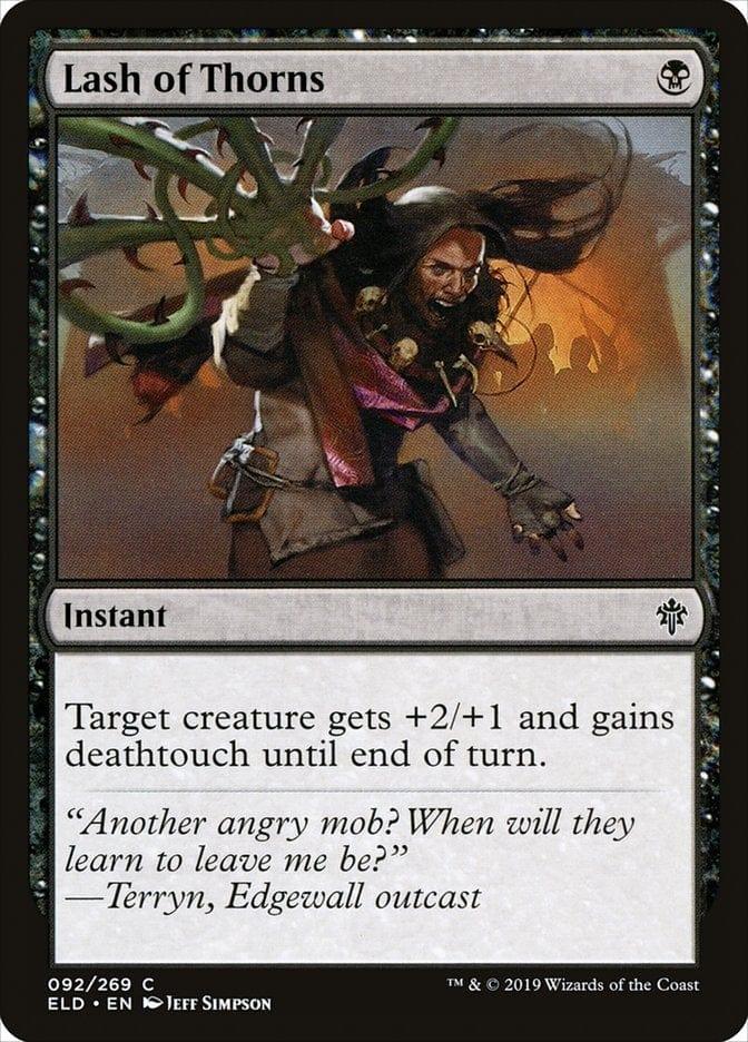 Magic: The Gathering MTG Single Lash of Thorns [Throne of Eldraine]