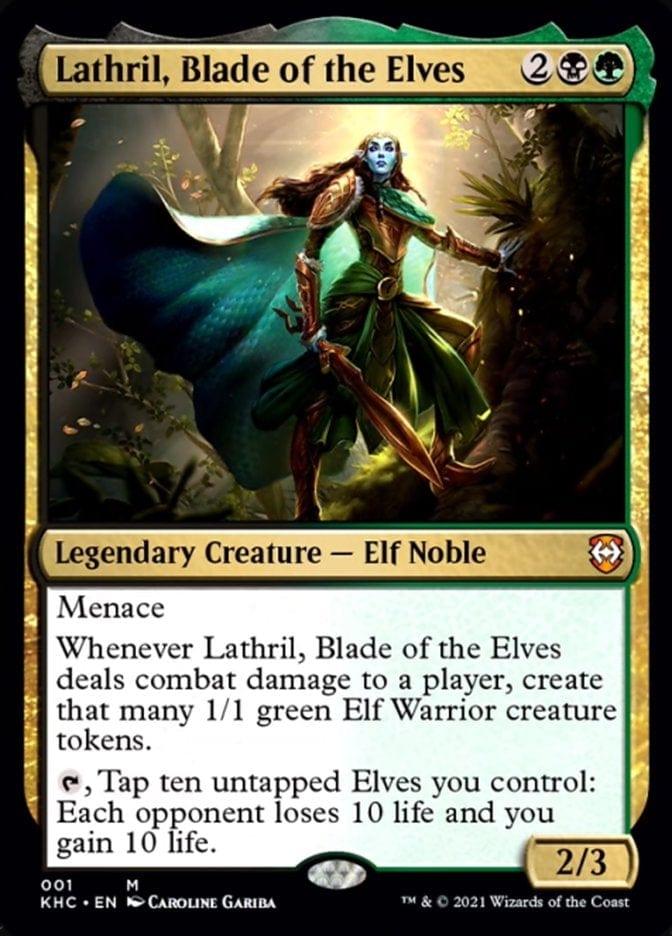Magic: The Gathering MTG Single Lathril, Blade of the Elves [Kaldheim Commander]