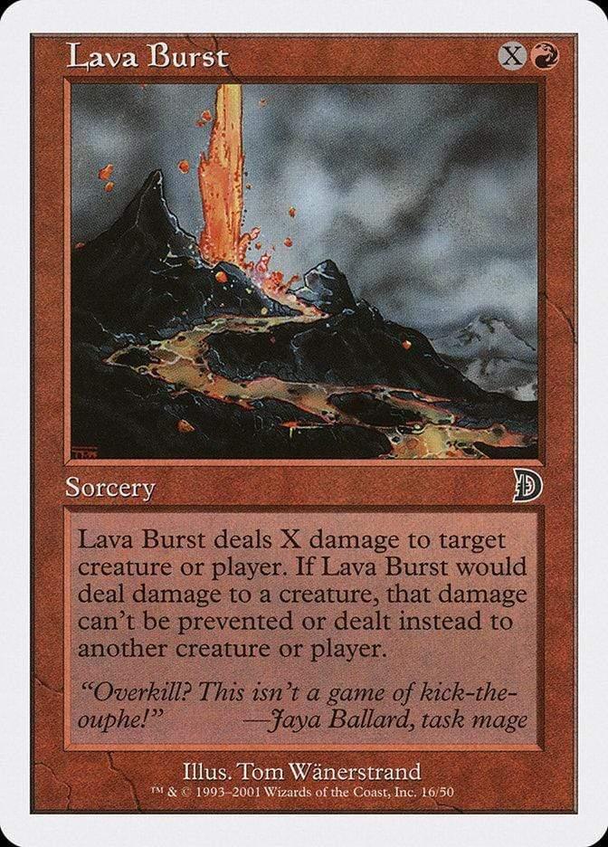 Magic: The Gathering MTG Single Lava Burst [Deckmasters]