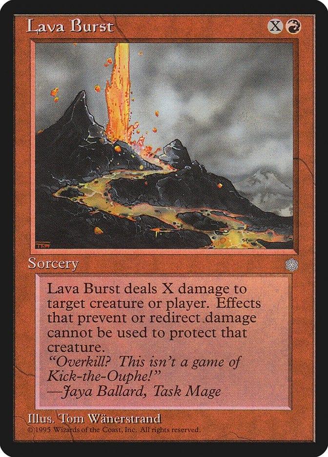 Magic: The Gathering MTG Single Lava Burst [Ice Age]