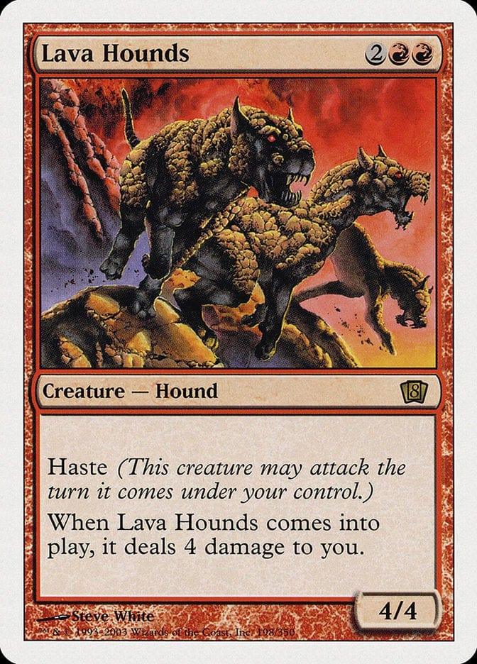 Magic: The Gathering MTG Single Lava Hounds [Eighth Edition]