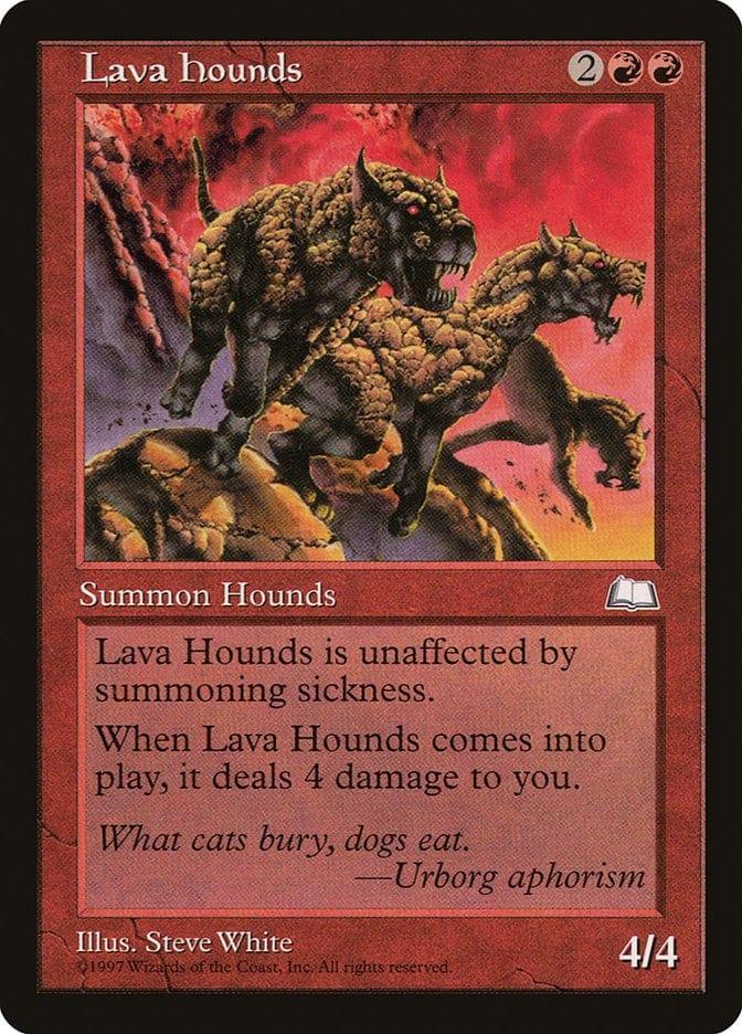 Magic: The Gathering MTG Single Lava Hounds [Weatherlight]