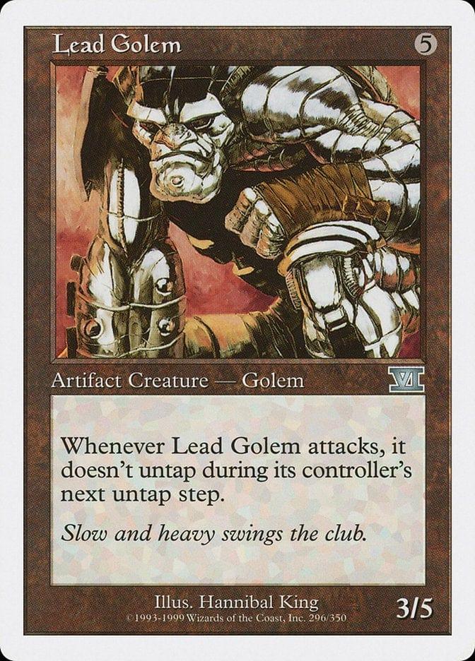 Magic: The Gathering MTG Single Lead Golem [Classic Sixth Edition]