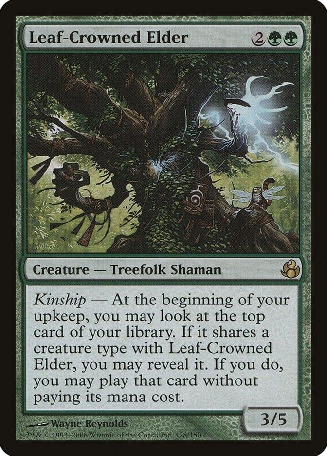 Magic: The Gathering MTG Single Leaf-Crowned Elder [Morningtide]