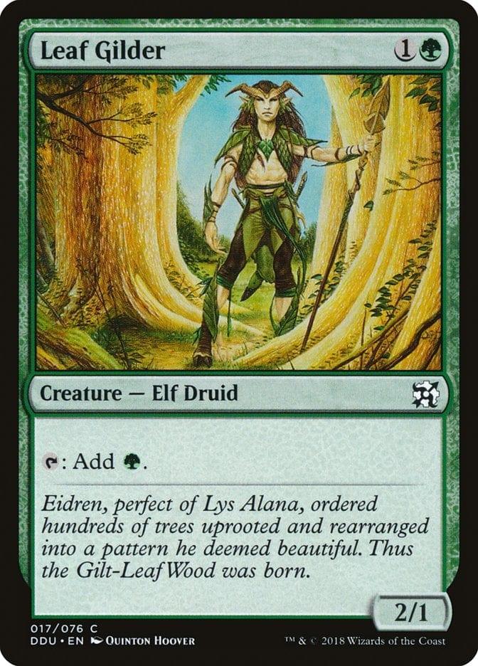 Magic: The Gathering MTG Single Leaf Gilder [Duel Decks: Elves vs. Inventors]