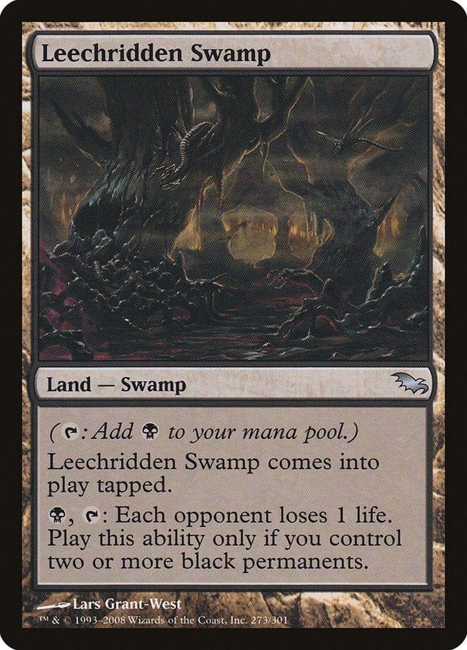 Magic: The Gathering MTG Single Leechridden Swamp [Shadowmoor]