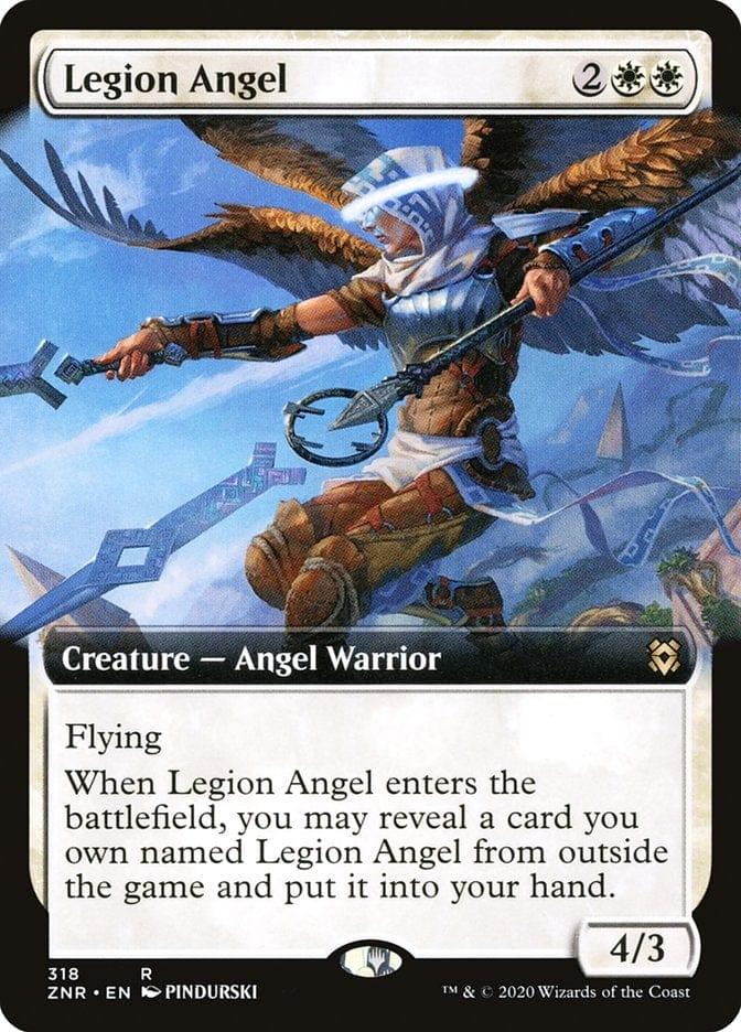 Magic: The Gathering MTG Single Legion Angel (Extended) [Zendikar Rising Extended Art]