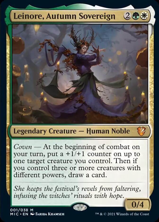 Magic: The Gathering MTG Single Leinore, Autumn Sovereign [Innistrad: Midnight Hunt Commander]