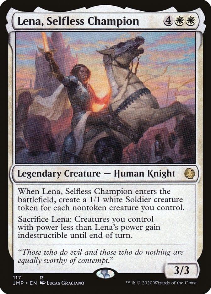 Magic: The Gathering MTG Single Lena, Selfless Champion [Jumpstart]