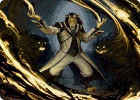 Magic: The Gathering MTG Single Leonin Lightscribe Art Card [Strixhaven: School of Mages Art Series]