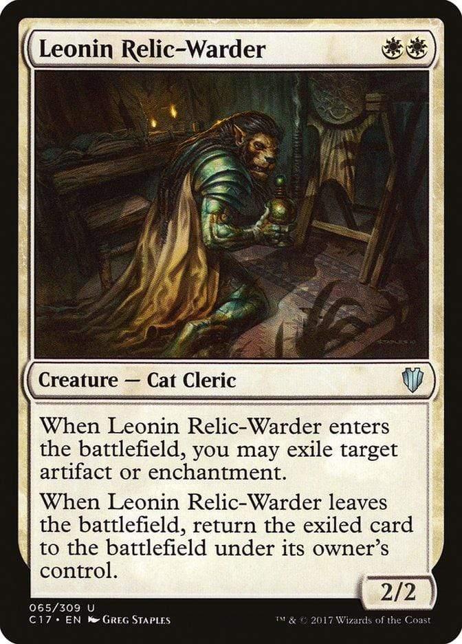 Magic: The Gathering MTG Single Leonin Relic-Warder [Commander 2017]