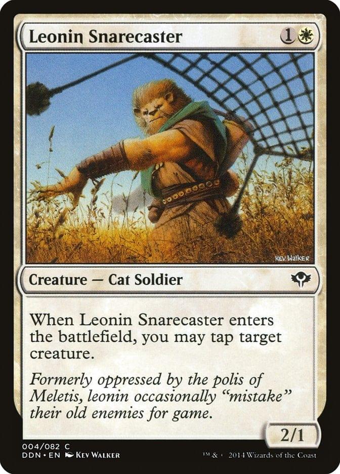 Magic: The Gathering MTG Single Leonin Snarecaster [Duel Decks: Speed vs. Cunning]