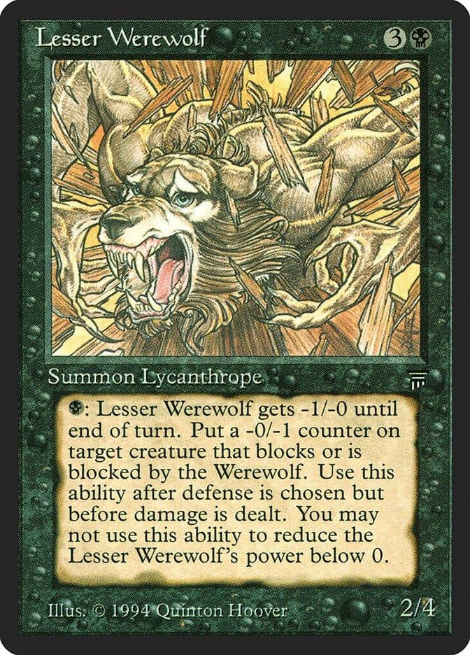 Magic: The Gathering MTG Single Lesser Werewolf [Legends]