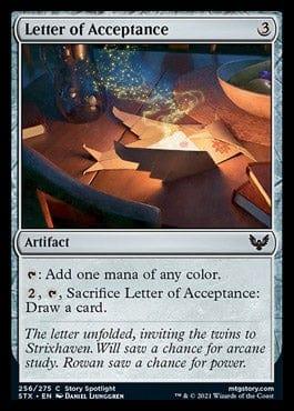 Magic: The Gathering MTG Single Letter of Acceptance [Strixhaven: School of Mages]