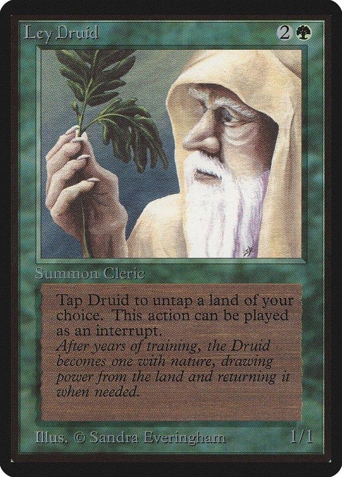 Magic: The Gathering MTG Single Ley Druid [Limited Edition Beta]