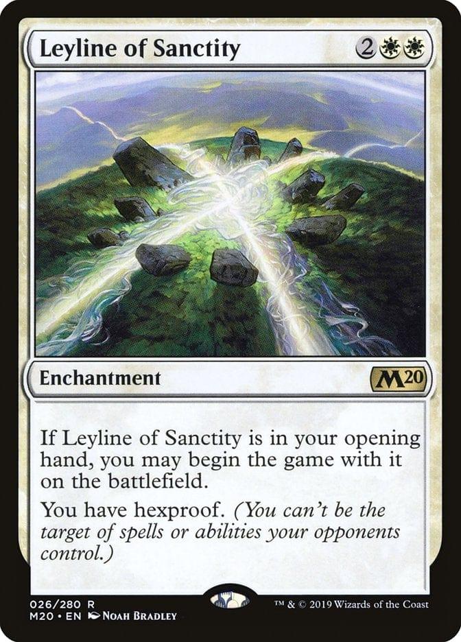 Magic: The Gathering MTG Single Leyline of Sanctity [Core Set 2020]