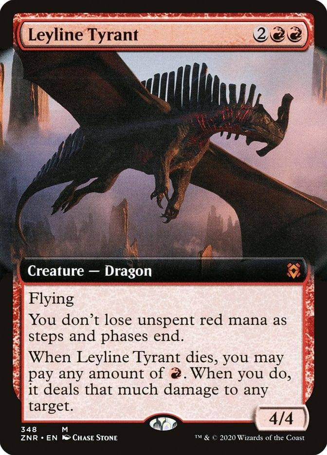 Magic: The Gathering MTG Single Leyline Tyrant (Extended) [Zendikar Rising Extended Art]