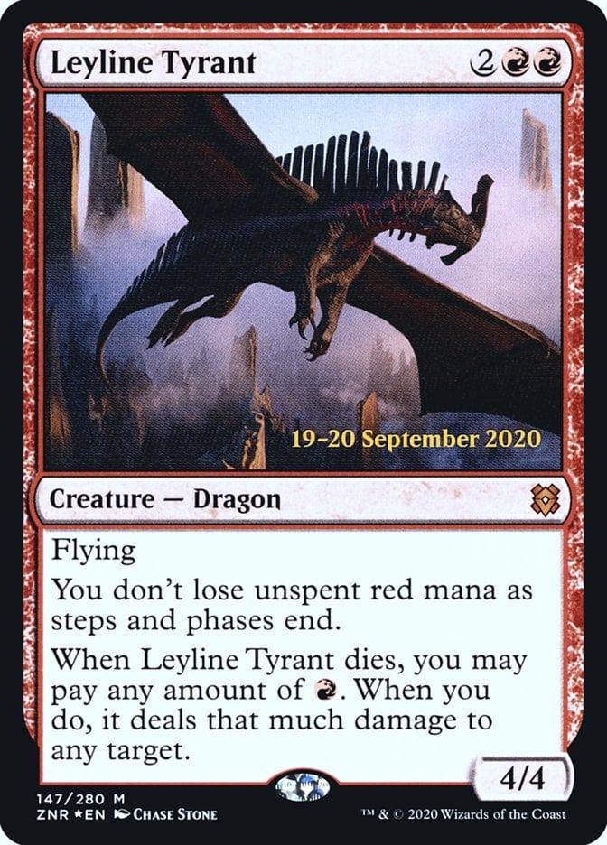 Magic: The Gathering MTG Single Leyline Tyrant [Zendikar Rising Prerelease Promos]