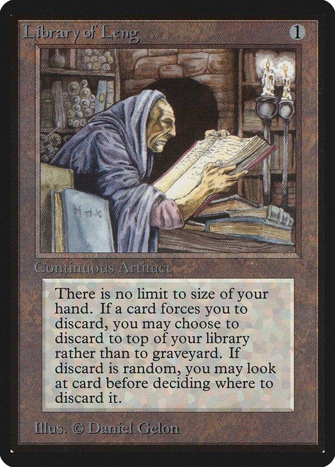 Magic: The Gathering MTG Single Library of Leng [Limited Edition Beta]