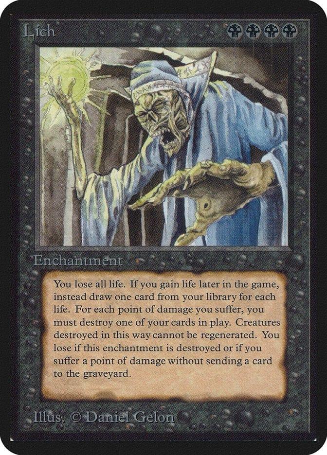 Magic: The Gathering MTG Single Lich [Limited Edition Alpha]