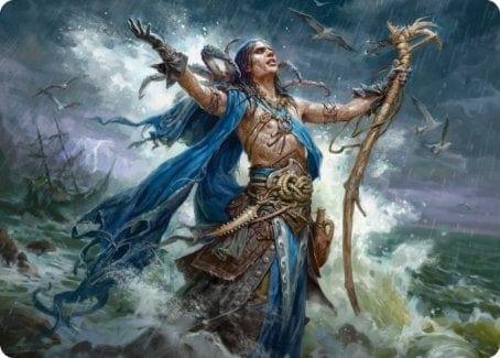 Magic: The Gathering MTG Single Lier, Disciple of the Drowned Art Card [Innistrad: Midnight Hunt Art Series]