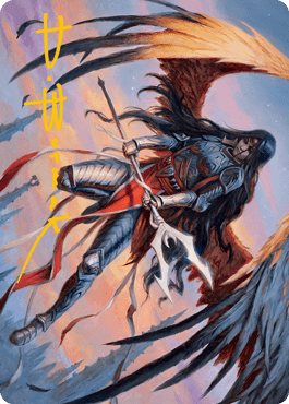 Magic: The Gathering MTG Single Liesa, Forgotten Archangel Art Card (Gold-Stamped Signature) [Innistrad: Midnight Hunt Art Series]