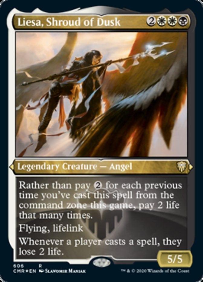 Magic: The Gathering MTG Single Liesa, Shroud of Dusk [Commander Legends Etched]