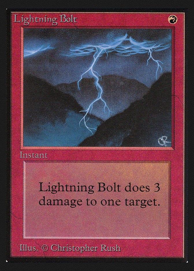 Magic: The Gathering MTG Single Lightning Bolt [International Collectors’ Edition]