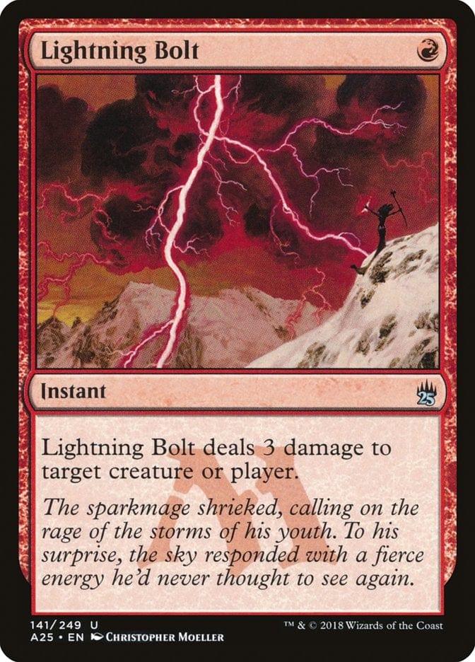Magic: The Gathering MTG Single Lightning Bolt [Masters 25]