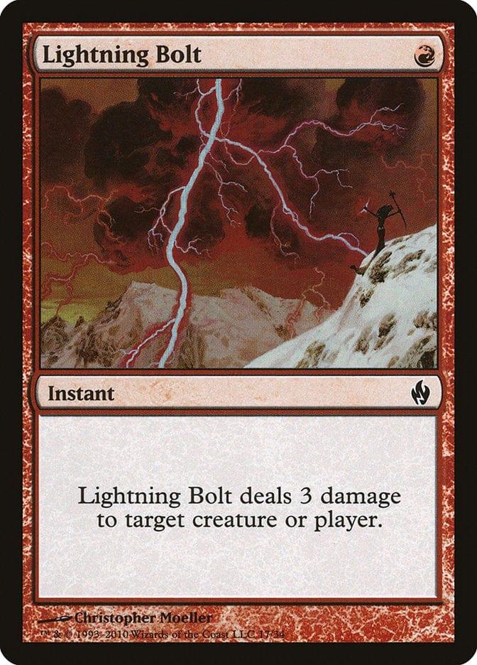 Magic: The Gathering MTG Single Lightning Bolt [Premium Deck Series: Fire and Lightning]