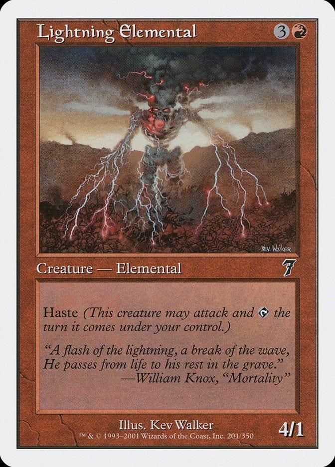 Magic: The Gathering MTG Single Lightning Elemental [Seventh Edition]