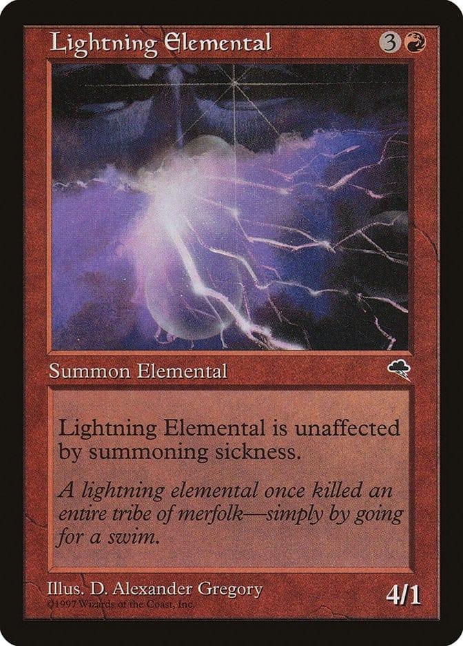 Magic: The Gathering MTG Single Lightning Elemental [Tempest]