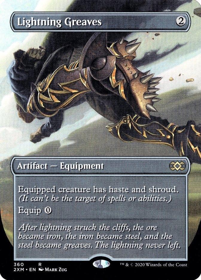 Magic: The Gathering MTG Single Lightning Greaves (Toppers) [Double Masters Extended Art]
