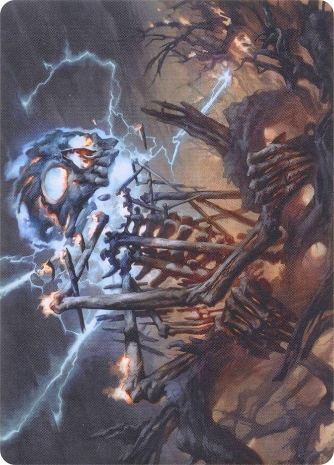 Magic: The Gathering MTG Single Lightning Skelemental // Lightning Skelemental [Modern Horizons Art Series]