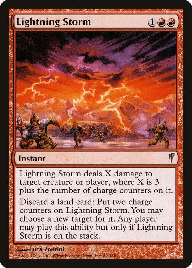 Magic: The Gathering MTG Single Lightning Storm [Coldsnap]