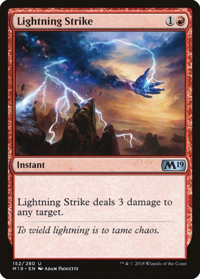 Magic: The Gathering MTG Single Lightning Strike [Core Set 2019]