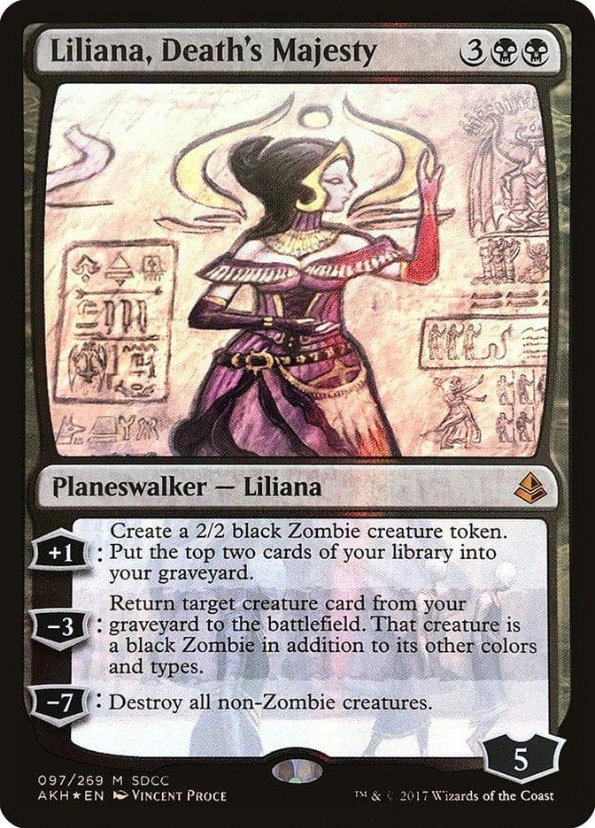 Magic: The Gathering MTG Single Liliana, Death's Majesty [San Diego Comic-Con 2017]
