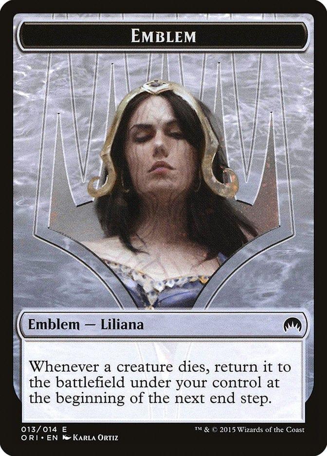Magic: The Gathering MTG Single Liliana, Defiant Necromancer Emblem [Magic Origins Tokens]