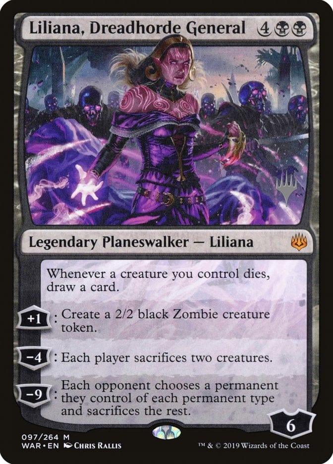Magic: The Gathering MTG Single Liliana, Dreadhorde General (Promo Pack) [War of the Spark Promos]