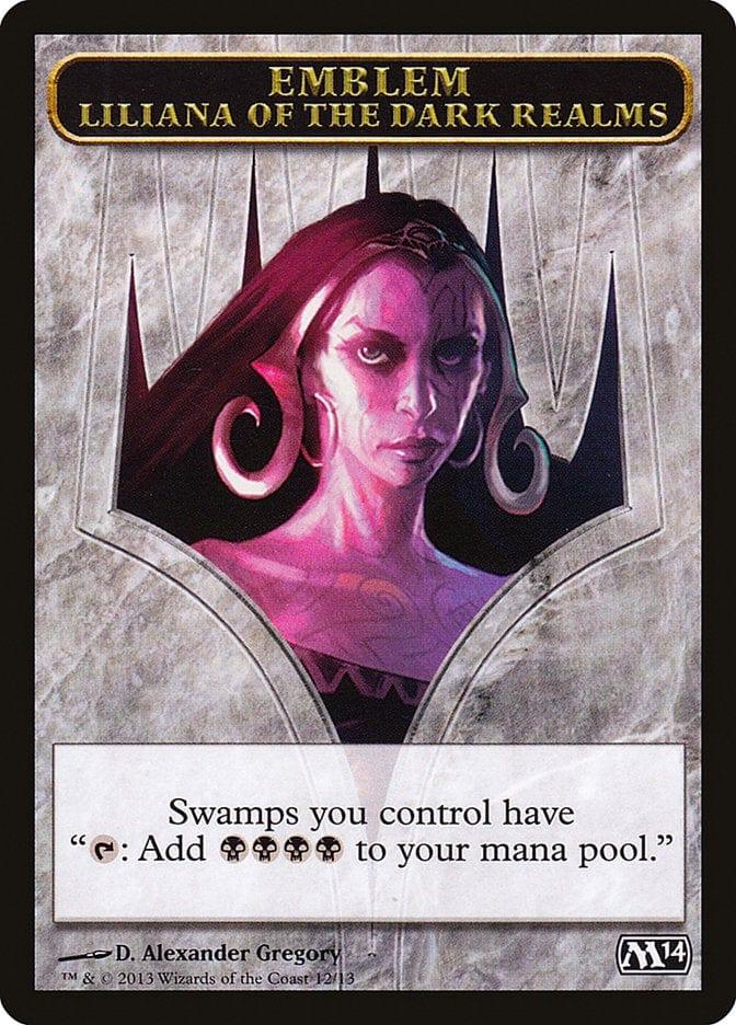 Magic: The Gathering MTG Single Liliana of the Dark Realms Emblem [Magic 2014 Tokens]